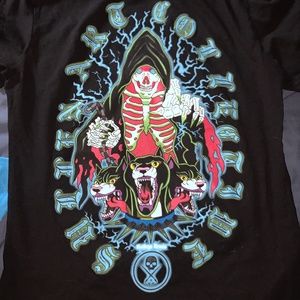 Sullen Clothing Death Dogs Short Sleeve Black Tee size Medium